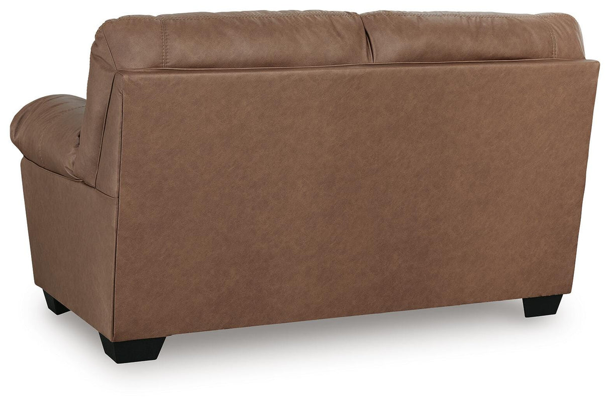 WillowBend Caramel Loveseat from Ashley Furniture - Luna Furniture