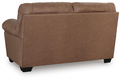 WillowBend Caramel Loveseat from Ashley - Luna Furniture