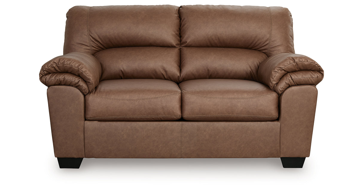 WillowBend Caramel Loveseat from Ashley Furniture - Luna Furniture