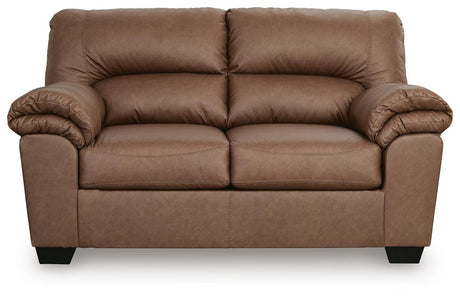 WillowBend Caramel Loveseat from Ashley - Luna Furniture