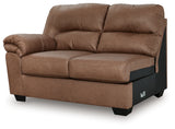 WillowBend Caramel Left-Arm Facing Loveseat from Ashley - Luna Furniture