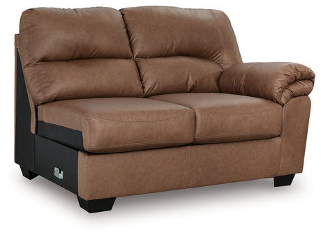 WillowBend Caramel Right-Arm Facing Loveseat from Ashley - Luna Furniture