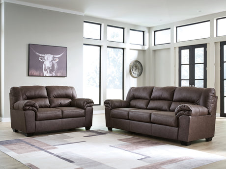 WillowBend Sofa and Loveseat in Umber from Ashley Furniture - Luna Furniture