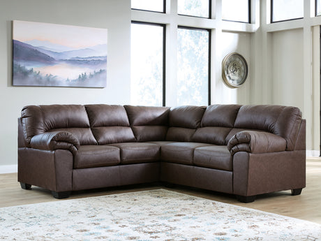 WillowBend Umber 2-Piece Sectional from Ashley - Luna Furniture