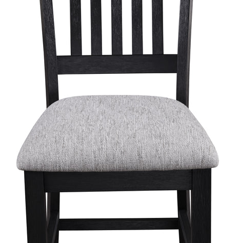 Buford Charcoal Black/Light Gray Counter Height Chair, Set of 2