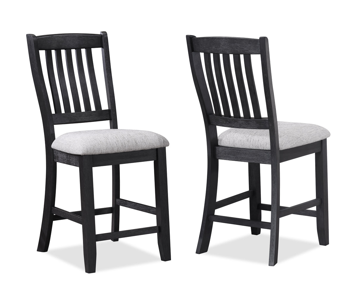 Buford Charcoal/Black Extendable Counter Height Dining Set