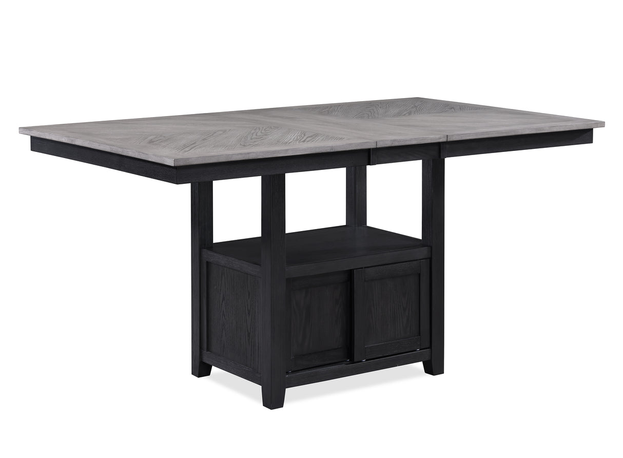 Buford Charcoal Black/Light Gray Counter Height Table