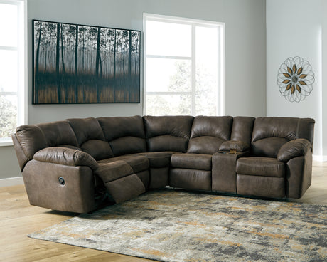 Tambo Canyon 2-Piece Reclining Sectional from Ashley - Luna Furniture