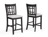 Hartwell Charcoal Counter Height Chair, Set of 2 from Crown Mark - Luna Furniture
