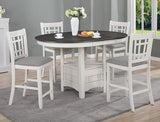 Hartwell Chalk Gray Counter Height Chair, Set of 2 from Crown Mark - Luna Furniture