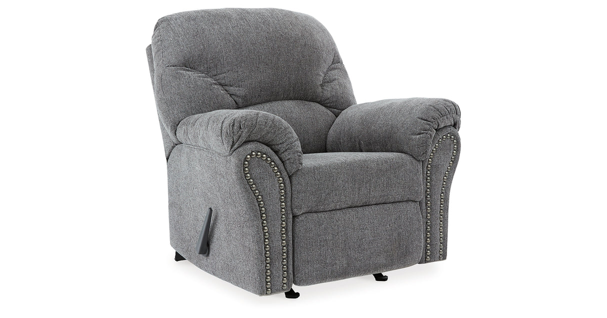 Allmaxx Sofa, Loveseat and Recliner in Pewter from Ashley Furniture - Luna Furniture