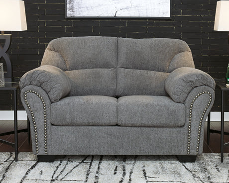 Allmaxx Pewter Loveseat from Ashley Furniture - Luna Furniture