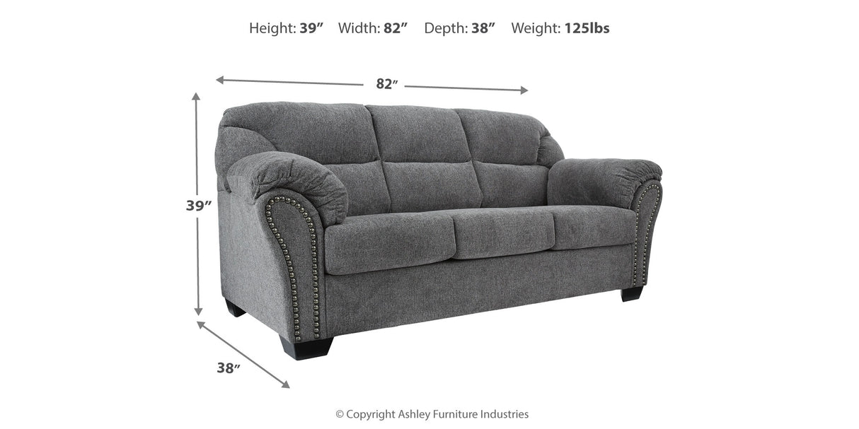 Allmaxx Pewter Sofa from Ashley - Luna Furniture