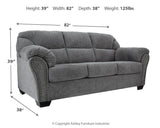 Allmaxx Pewter Sofa from Ashley Furniture - Luna Furniture