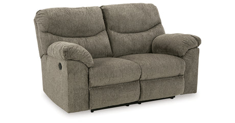 Alphons Putty Reclining Loveseat from Ashley - Luna Furniture