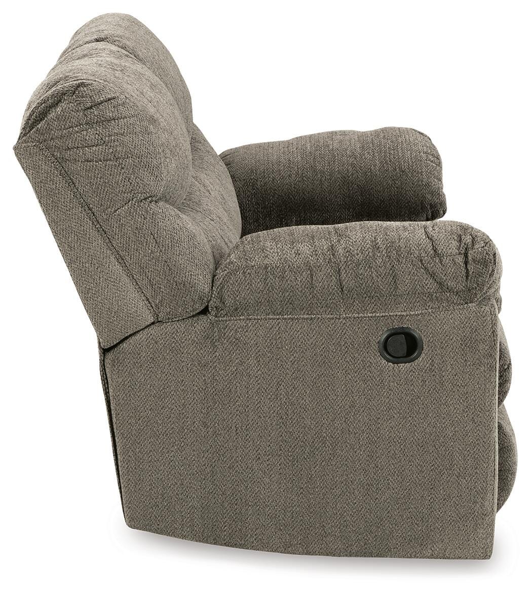 Alphons Putty Reclining Loveseat from Ashley - Luna Furniture