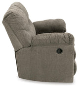 Alphons Putty Reclining Loveseat from Ashley - Luna Furniture