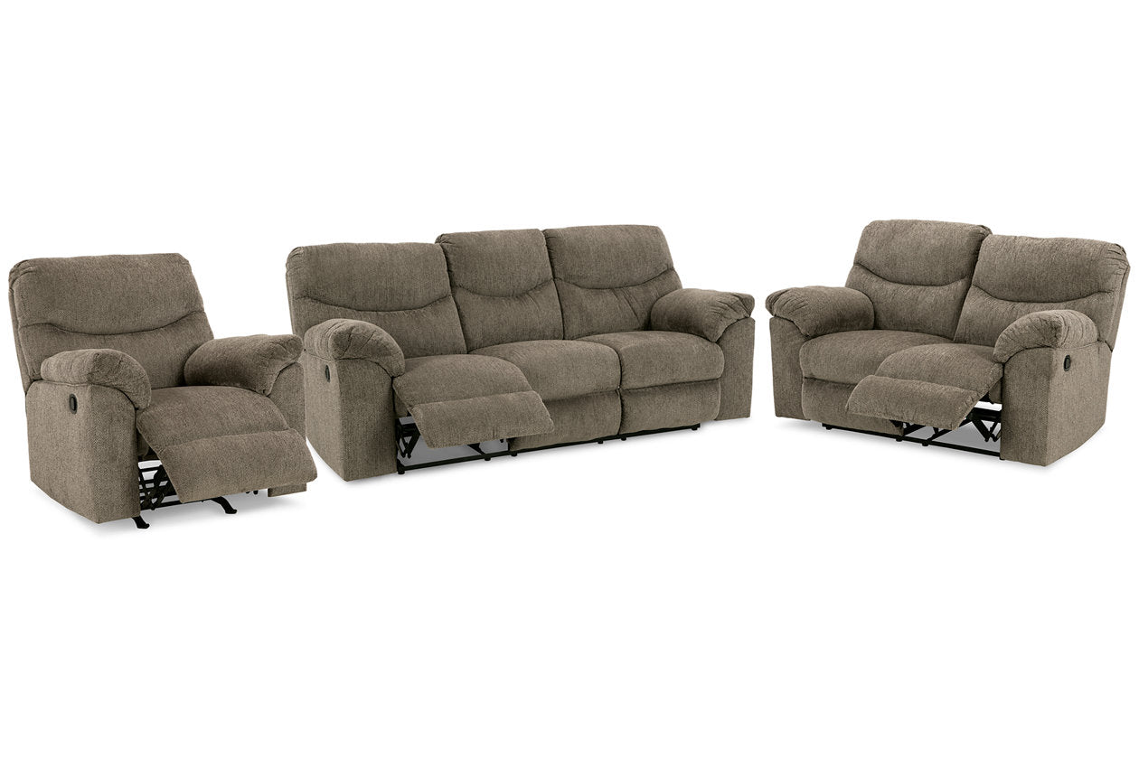 Alphons Putty Reclining Sofa, Loveseat and Recliner from Ashley - Luna Furniture