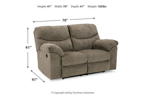 Alphons Putty Reclining Sofa, Loveseat and Recliner from Ashley - Luna Furniture