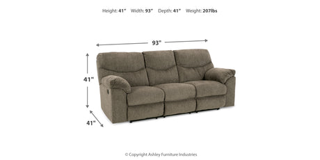 Alphons Sofa, Loveseat and Recliner in Putty from Ashley - Luna Furniture