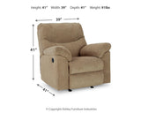 Alphons Briar Recliner from Ashley - Luna Furniture