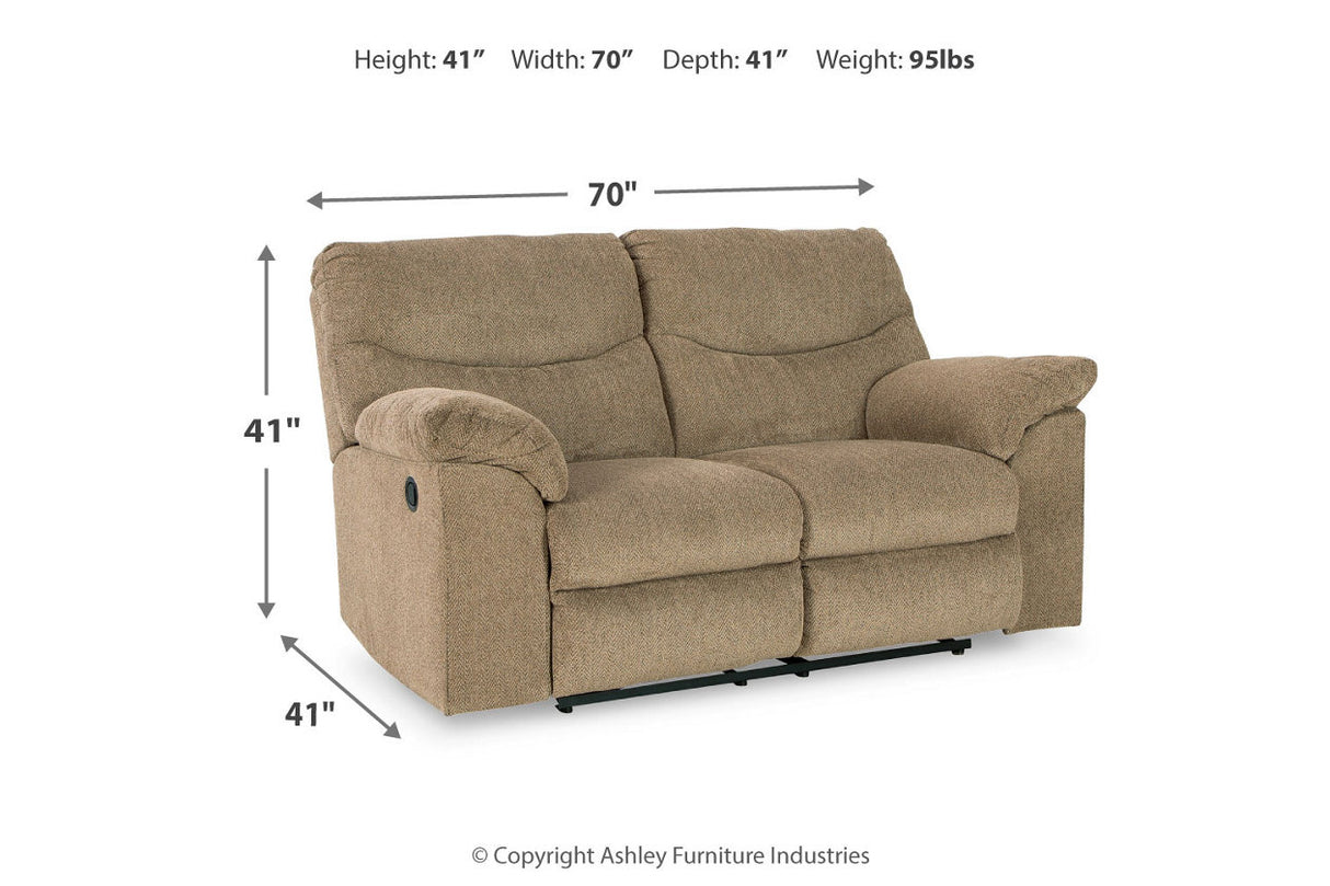 Alphons Briar Reclining Sofa, Loveseat and Recliner from Ashley - Luna Furniture
