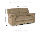 Alphons Briar Reclining Sofa, Loveseat and Recliner from Ashley - Luna Furniture