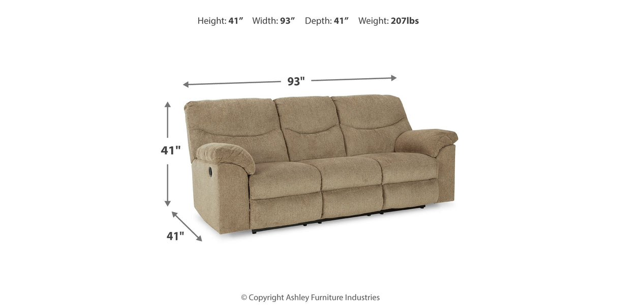 Alphons Sofa, Loveseat and Recliner in Briar