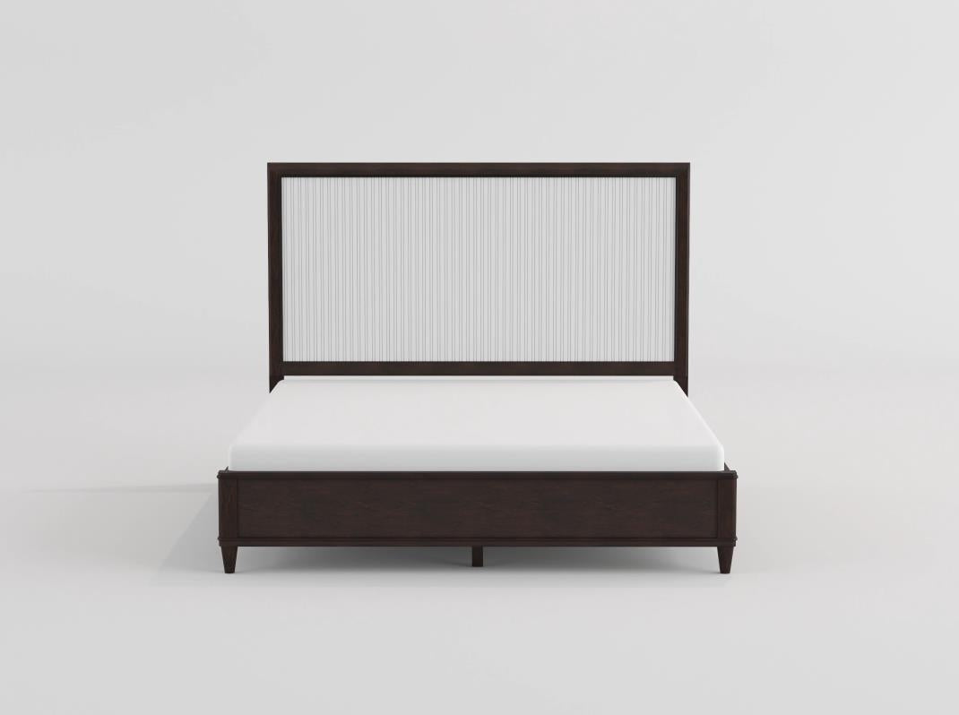 Niles White/Cherry King Panel Bed from Homelegance - Luna Furniture