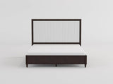 Niles White/Cherry King Panel Bed from Homelegance - Luna Furniture