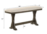 Lloyd Brown/Oat Counter Height Bench