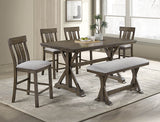 Lloyd Brown Counter Height Bench from Crown Mark - Luna Furniture