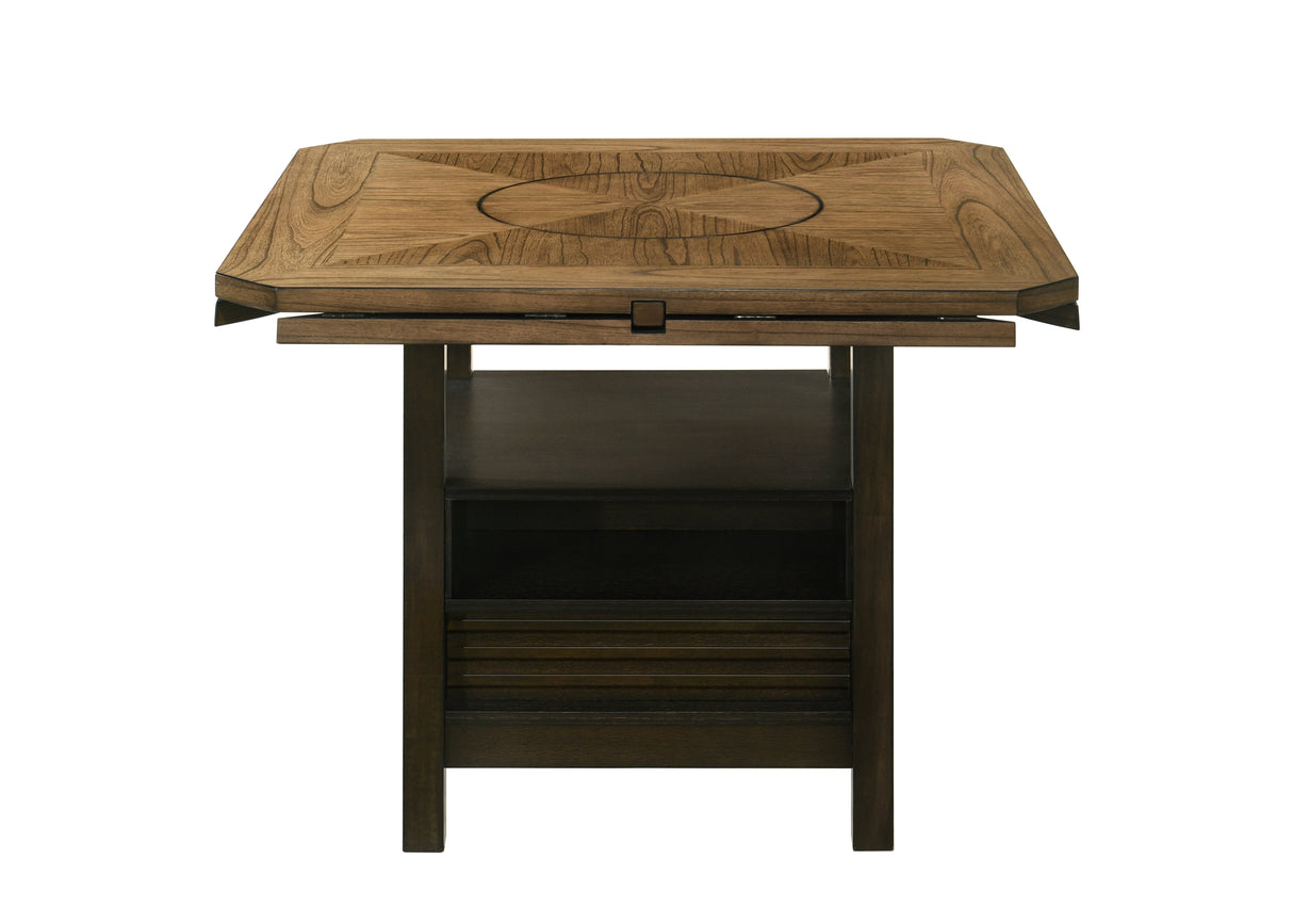 Oakly Brown Round/Square Counter Height Table