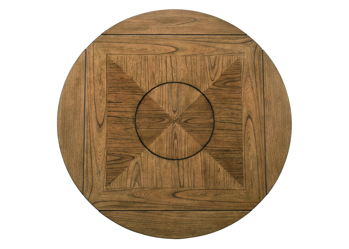 Oakly Brown Round/Square Counter Height Dining Set