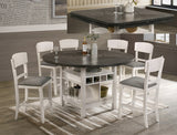 Conner Chalk/Gray Counter Height Chair, Set of 2 from Crown Mark - Luna Furniture