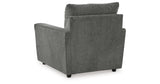 Stairatt Sofa, Loveseat, Chair and Ottoman in Gravel from Ashley Furniture - Luna Furniture