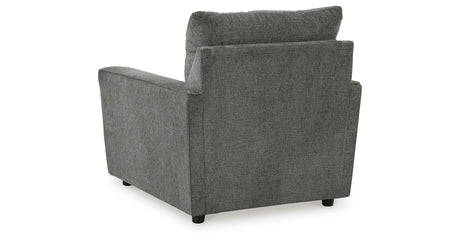 Stairatt Sofa, Loveseat, Chair and Ottoman in Gravel from Ashley - Luna Furniture
