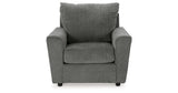 Stairatt Sofa, Loveseat, Chair and Ottoman in Gravel from Ashley Furniture - Luna Furniture