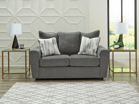 Stairatt Gravel Loveseat from Ashley - Luna Furniture