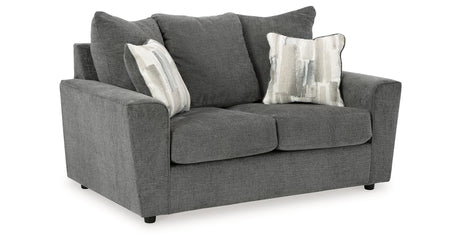 Stairatt Gravel Loveseat from Ashley - Luna Furniture