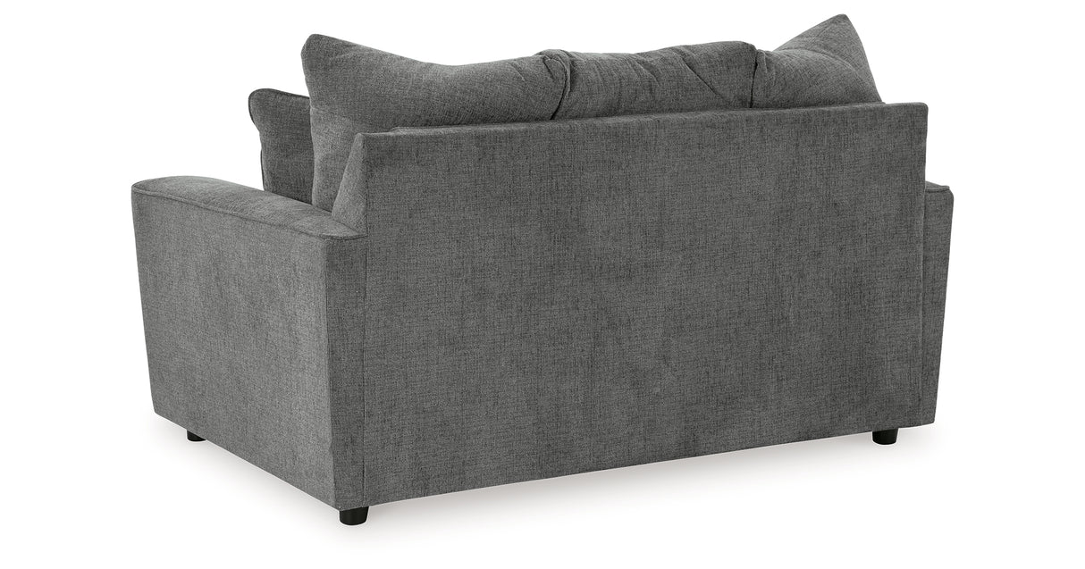 Stairatt Gravel Loveseat from Ashley - Luna Furniture