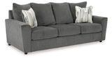 Stairatt Sofa, Loveseat, Chair and Ottoman in Gravel from Ashley Furniture - Luna Furniture