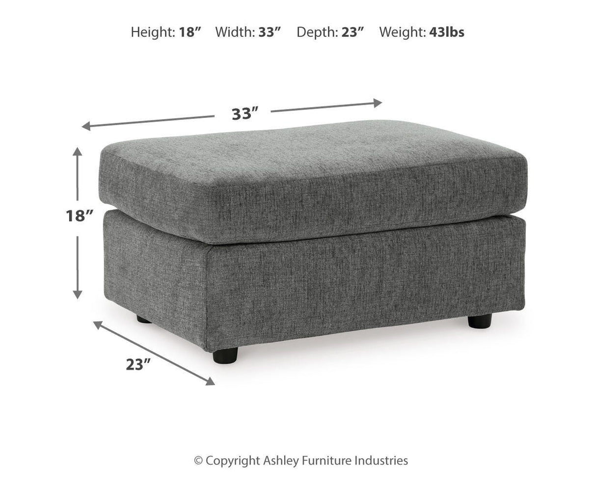 Stairatt Gravel Ottoman from Ashley - Luna Furniture
