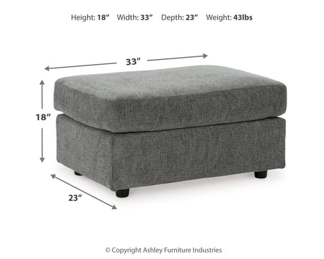 Stairatt Gravel Ottoman from Ashley - Luna Furniture
