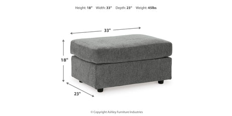 Stairatt Sofa, Loveseat, Chair and Ottoman in Gravel from Ashley - Luna Furniture