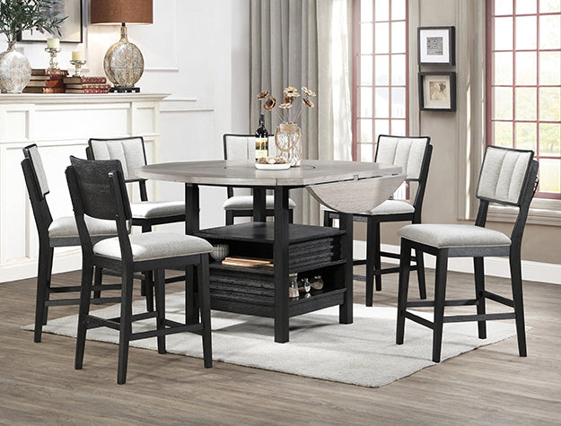 Cline Light Gray Counter Height Dining Chair, Set of 2 from Crown Mark - Luna Furniture