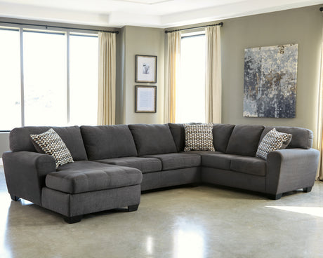 Ambee Slate 3-Piece LAF Chaise Sectional from Ashley - Luna Furniture