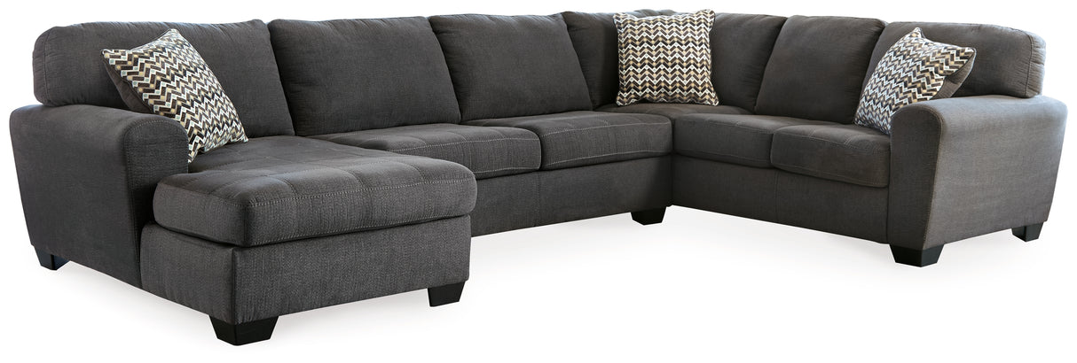 Ambee Slate 3-Piece LAF Chaise Sectional from Ashley - Luna Furniture