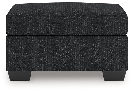 Jasmine Peaks Coal Ottoman from Ashley - Luna Furniture