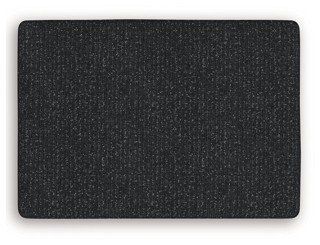 Jasmine Peaks Coal Ottoman from Ashley Furniture - Luna Furniture